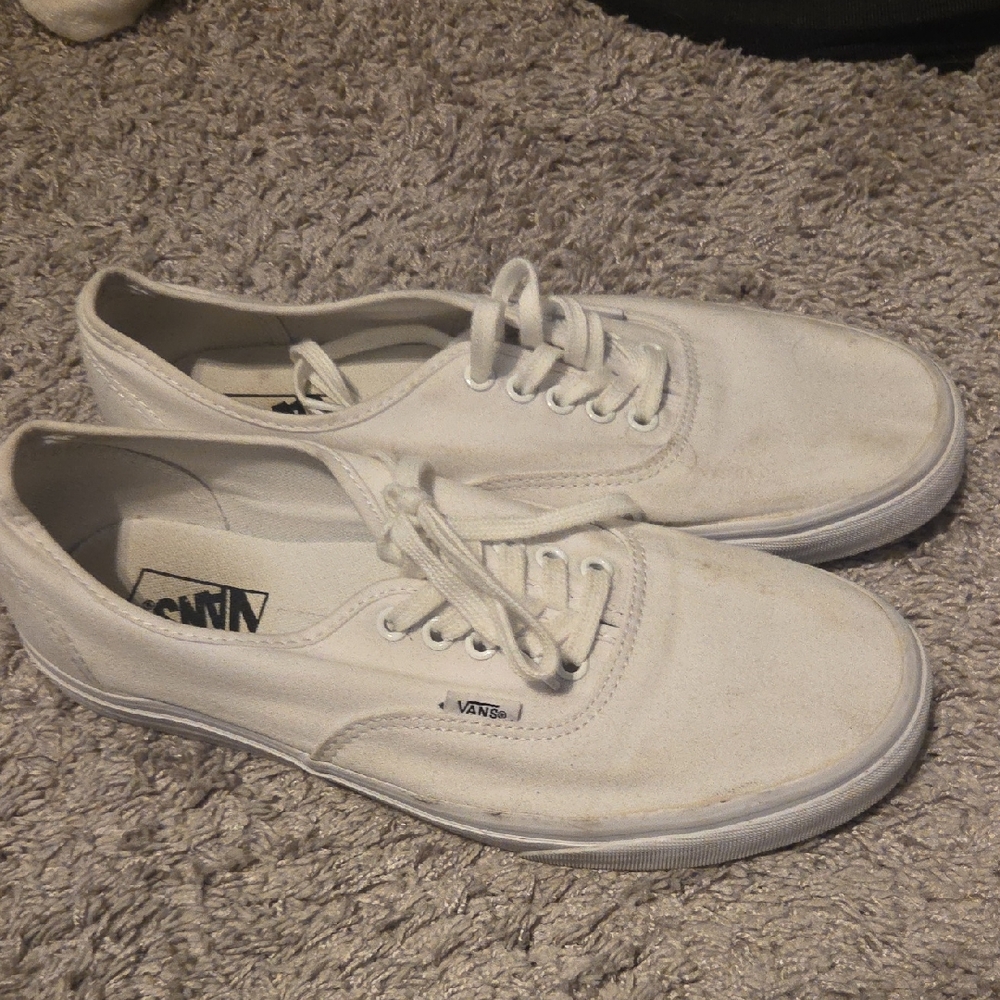 Vans Men's Classic White Sneakers - Picture 2 of 5